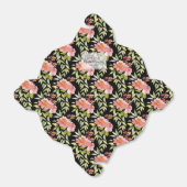 Weelderige rode bloemengroene bruidsdouche bedankdoosjes (Uitgevouwen)