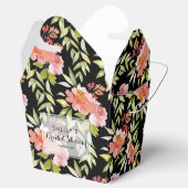 Weelderige rode bloemrijke bruidsdouche bedankdoosjes (Geopend)