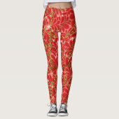 Weelderige rode legging met gouden kettingen (Voorkant)