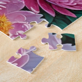 Weelderige roze pioenen bloeien legpuzzel (Zijkant)