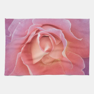Weelderige Roze Roos Theedoek