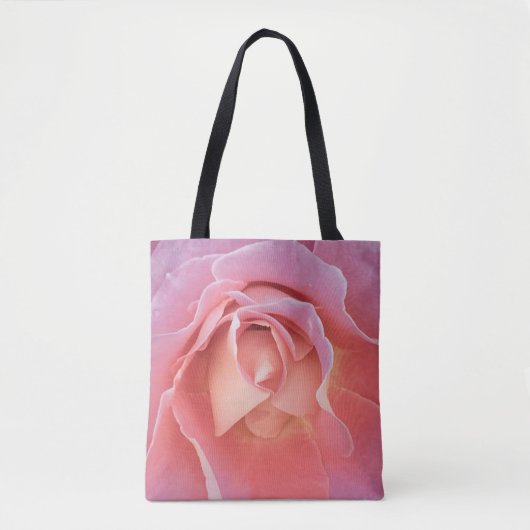 Weelderige Roze Roos Tote Bag (Voorkant)