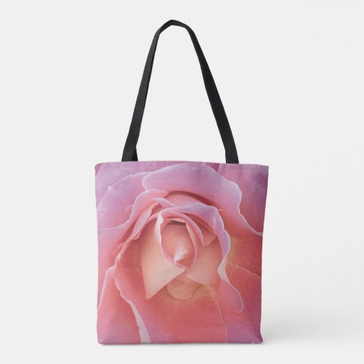 Weelderige Roze Roos Tote Bag (Achterkant)