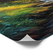 Weelderige schoonheid van het herfstbos poster (Hoek)