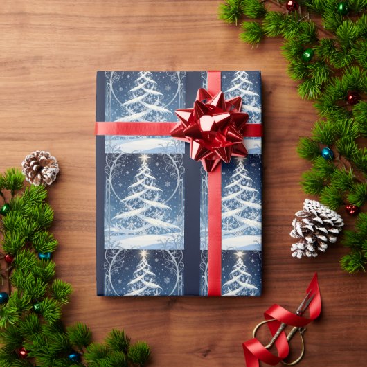 Weelderige Sierte-Christmasyuleboom Cadeaupapier (Feestdagen Geschenken)