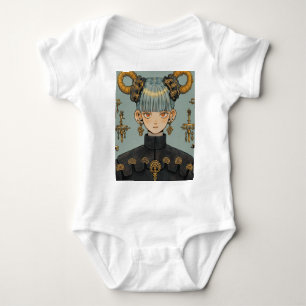 Weelderige Steampunk Fantasy Anime Meisje Romper