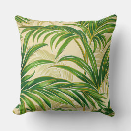 weelderige tropische palmboom oase kussen