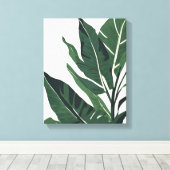 Weelderige Tropische Wandkunst Canvas Afdruk (Insitu (Houten vloer))