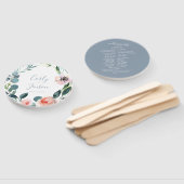 weelderige tuin krans bruiloft hand fans handwaaier (Niet-gemonteerd)