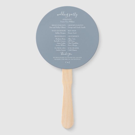 weelderige tuin krans bruiloft hand fans handwaaier (Achterkant)