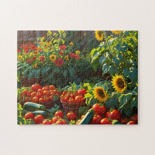 Weelderige Tuin Legpuzzel (Horizontaal)