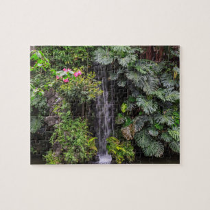 Weelderige Tuin Waterval, China Legpuzzel