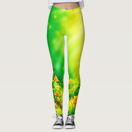 Weelderige Tuin Zonlicht Scene Leggings