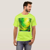 Weelderige Tuin Zonlicht Scene T-shirt (Voorkant volledig)
