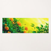 Weelderige Tuin Zonlicht Scene Yogamat (Voorkant (horizontaal))