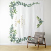 Weelderige waterverf Eucalyptus Heilige Communie P Wandkleed (In situ)