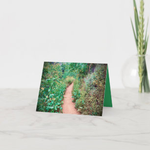 Weelderige Wilde Bloemenpadkaart Kaart