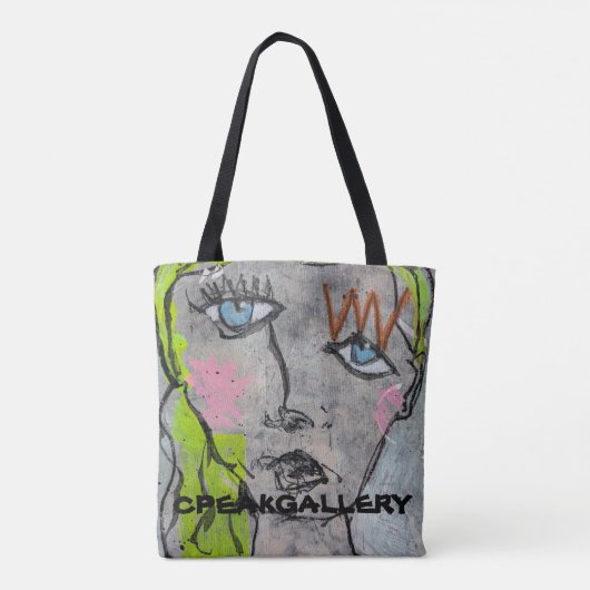 weelderige wimpers Canvas tas (Achterkant)