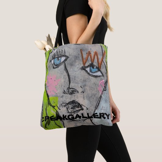 weelderige wimpers Canvas tas (Dichtbij)
