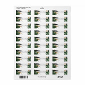 Weelderige Zomer Bruiloft Etiket (Full Sheet)