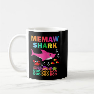 Weemenen Memaw Shark Shirt Matching Family Moeder' Koffiemok