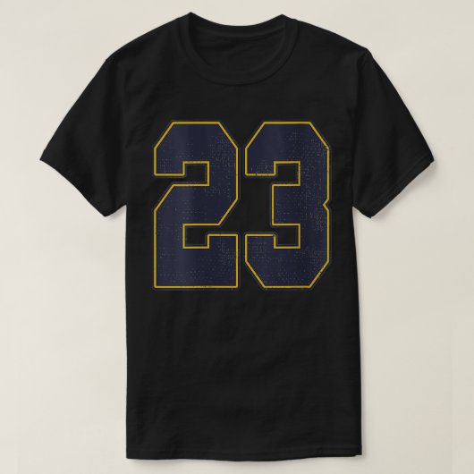 Weemens #23 Overzicht Nummer 23 Verband Varsity Sp T-shirt (Design voorkant)