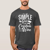 Weemens gekraakte speler Funny Bean Bag Toss I lik T-shirt (Voorkant)