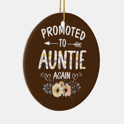 Weemens gepromoveerd naar tante Opnieuw bloeiende  Keramisch Ornament (Rechts)