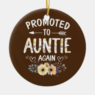 Weemens gepromoveerd naar tante Opnieuw bloeiende Keramisch Ornament