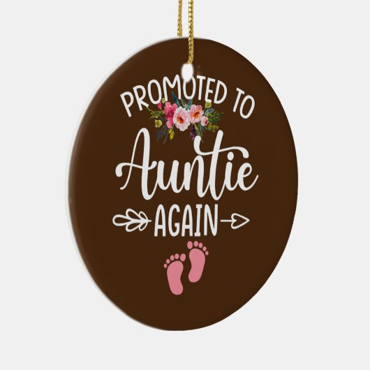 Weemens gepromoveerd naar tante Opnieuw bloeiende  Keramisch Ornament (Rechts)