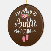 Weemens gepromoveerd naar tante Opnieuw bloeiende  Keramisch Ornament (Links)