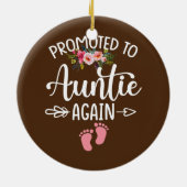 Weemens gepromoveerd naar tante Opnieuw bloeiende  Keramisch Ornament (Achterkant)