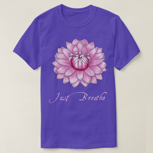 Weemens gewoon de roze Lotus Ballerina Water Lil T-shirt (Design voorkant)