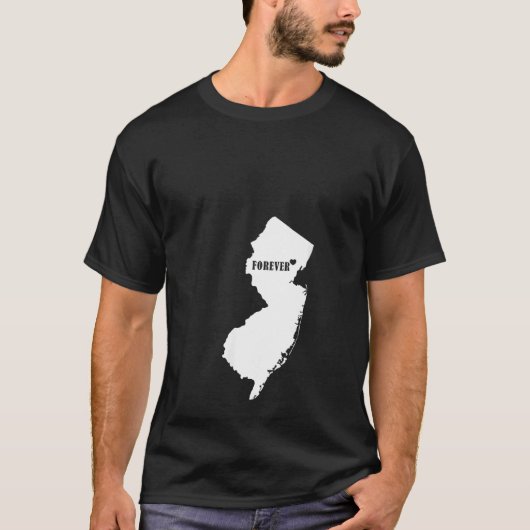 Weemens I Love New Jersey New Jersey Forever Home  T-shirt (Voorkant)