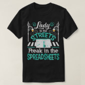 Weemens in de spreadsheets t-shirt (Design voorkant)