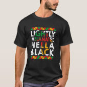 Weemens lichtjes gesmolten Hella Black History Mel T-shirt (Voorkant)