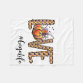 Weemens Love Gaga Life Pumpkin Autumn Halloween Fleece Deken (Voorkant (Horizontaal))