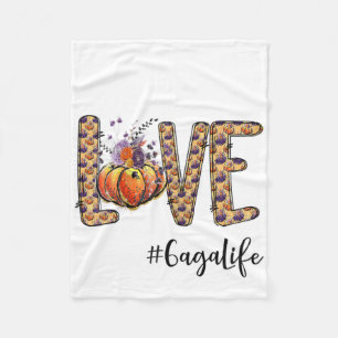 Weemens Love Gaga Life Pumpkin Autumn Halloween Fleece Deken