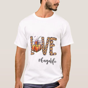 Weemens Love Gaga Life Pumpkin Autumn Halloween T-shirt
