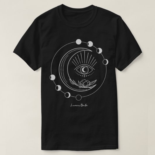 Weemens Lunar Babe Esoteric Astrology Moon Phase A T-shirt (Design voorkant)