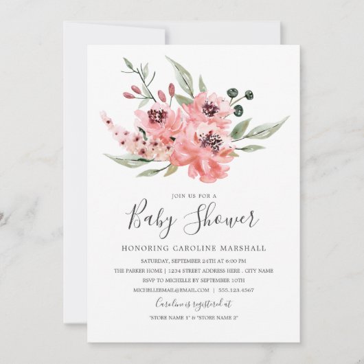 weemoedig | Uitnodiging voor Baby shower (Voorkant)