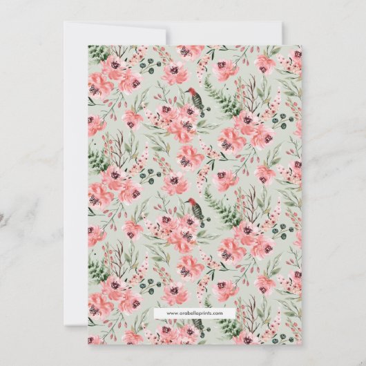 weemoedig | Uitnodiging voor Baby shower (Achterkant)