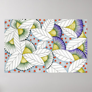 Weemoedige aarde patiënt ziel Kleurentherapie Poster