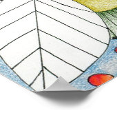 Weemoedige aarde patiënt ziel Kleurentherapie Poster (Hoek)