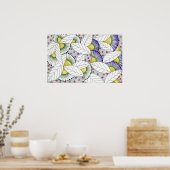 Weemoedige aarde patiënt ziel Kleurentherapie Poster (Keuken)