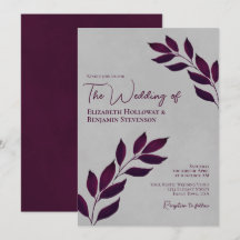Weemoedige Cassis Paarse Bladeren Elegante Grijze 