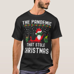 Weemvrouwen die kerstmis 2020 met een lelijke slog t-shirt