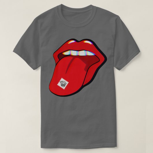 WEEN Boognish Acid Tab Trippy Tongue T-shirt (Design voorkant)