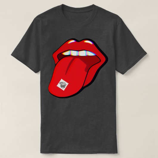 WEEN Boognish Acid Tab Trippy Tongue T-shirt (Design voorkant)