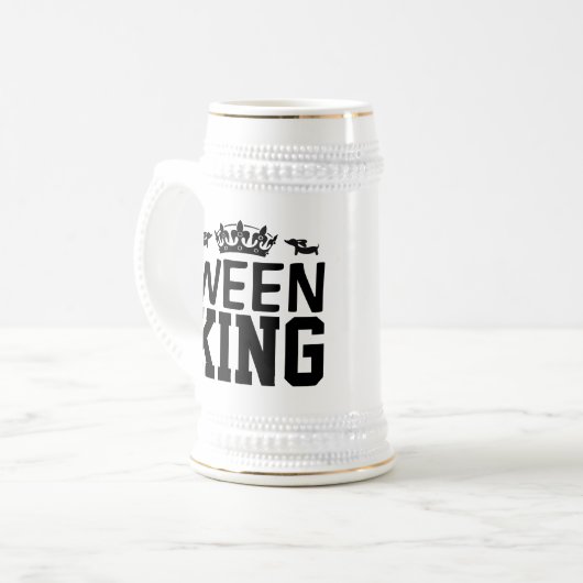 Ween King Dachshund Dad Stein Mok - Vaderdag (Voorkant links)